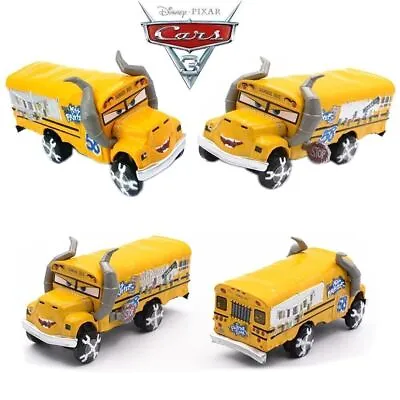 Diecast Kid Toy Miss Fritter School Bus Disney Pixar Cars Metal 1:55 Loose • $22.69
