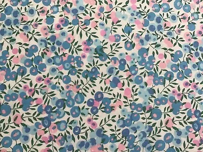 Liberty Fabric Wiltshire Remnant 18ins X 10ins Tana Lawn Patchwork Crafts Blue • £5.50