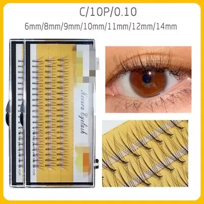 60 Cluster Makeup Individual EyeLashes Grafting Soft C Curly False Lashes Make# • $1.64