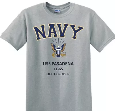 Uss Pasadena  Cl-65* Cruiser *navy Eagle*t-shirt.officially Licensed • $29.95