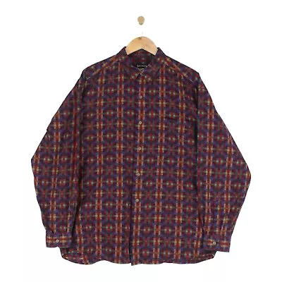 Vintage Crazy Pattern Shirt 90s Multicoloured Oversized Mens Size L • £24.99