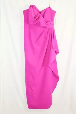 Teri Jon Womens Magenta Sleeveless Midi Dress #18 $243 • $69.99