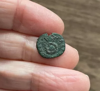 Charles I (1625-1649). Copper Farthing. Rose Type. • £22