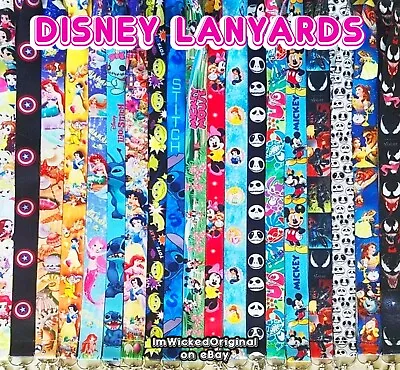 Disney Lanyards Lot Random PICK Assortment Disneyland Superhero Princess Mickey. • $7.90