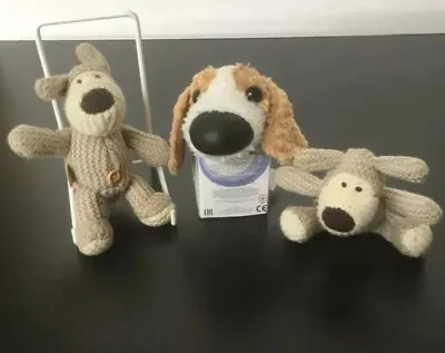 £6 • Buy Three Soft Toys. 2 X Boofle Bears & One Dog,Boxed, From The Dog Collection.