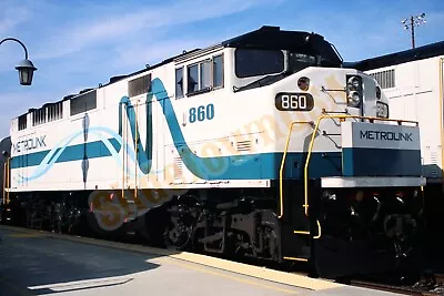 Vtg 2010 Train Slide 860 Metrolink Engine San Bernardino CA X3C010 • $7.50