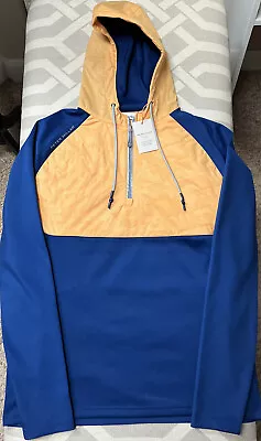 Peter Millar Crown Sport Blue (CC/SN) Weld Elite 1/4 Zip Pullover.  Medium • $95