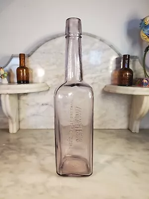 Hanford Liquor Store Vukovich Bros. Western Whiskey Bottle Clear Square Fifth   • $40