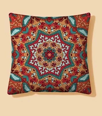 £4.49 • Buy Mandala Cushion Cover Boho Ethnic Indian Moroccan Suzani Pattern Print 582