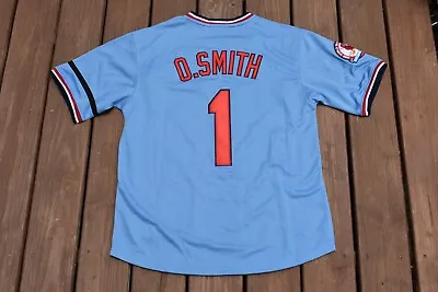 New!! Ozzie Smith St. Louis Cardinals Blue Retro Baseball Jersey Adult Large • $45