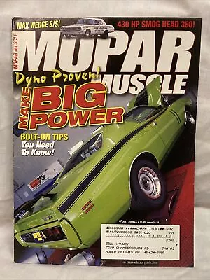 Mopar Muscle Magazine July 2000 Very Good Condition Dodge Plymouth Chrysler • $8.07