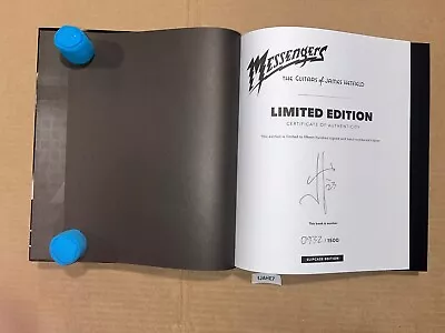 James Hetfield Metallica Signed Autographed Book Messengers The Guitars Of • $349.99