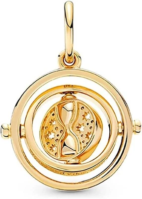 $55 • Buy Hermione's Time Turner, 14K Gold Plated Pendant Charm