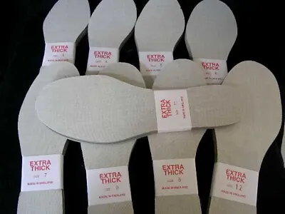 Thick Insoles Inner Soles Shoe Liners Comfortable 6mm Uk Adult Sizes 3-17 New • £5.42