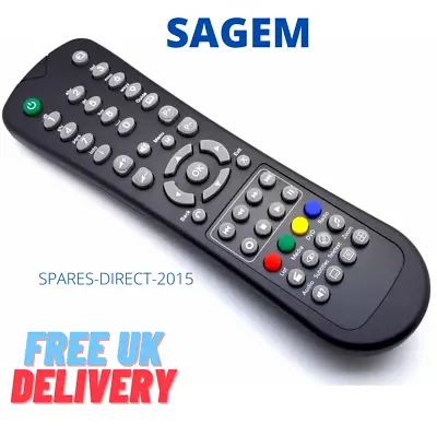 New Sagem Remote Control For Freesat HD DTR67320T DTR67320 • £7.20