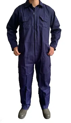 £12.99 • Buy Mens Work Overalls Coveralls Navy Boilersuit Warehouse Students Workerwear Suit 