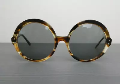 VTG 60's 70's Renauld Of France Round Frame Lucite Tortoise Shell Sunglasses • $169.76