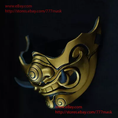 Airsoft Mask Paintball Gun Samurai Kabuto Oni Mempo Bushido Cosplay Armor Ma351 • $79