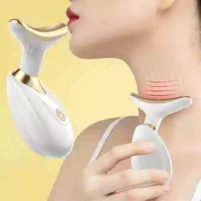 Microcurrent Multifunctional Facial Massager Neck Massage Neck Wrinkle Removal • £7.99