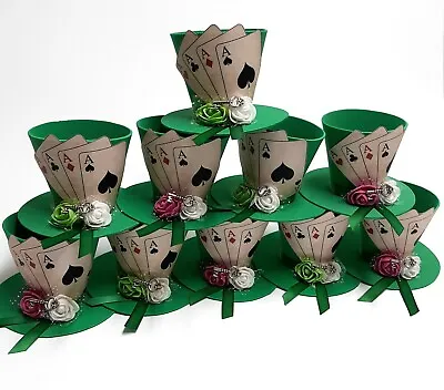 Alice In Wonderland Mad Hatter Mini Cake Party  Favor Gift Candy Boxes 4pcs • £14.46