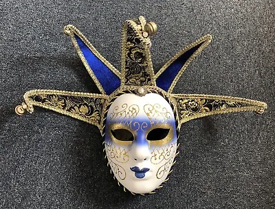 Blue 5 Point Carnival Venice Mask Sissi Collction By G.A.S. • £24.99