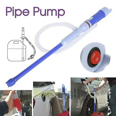 Battery Powered Electric Fuel Transfer Siphon Pump Gas Oil Water Liquid Blue • $15.69