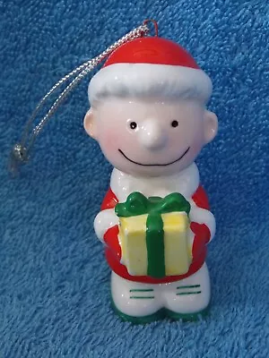 United Feature Syndicate Vintage Porcelain Peanuts Charlie Brown Xmas Ornament • $9.99