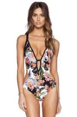 EUC Sz S Nanette Lepore Havana One Piece Monokini • $119