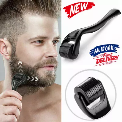 New 540 Titanium Micro Needles Beard Hair Growth Derma Roller Facial Skin Care • $13.69