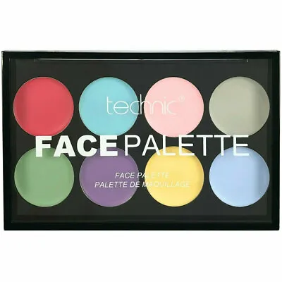 Technic Pastel Face Paint Palette - Baby Pale Colours Bright Body Halloween Eyes • £4.29