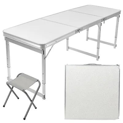£37.49 • Buy 4ft & 6ft Heavy Duty Folding Table Portable Camping Garden Party Catering Bbq