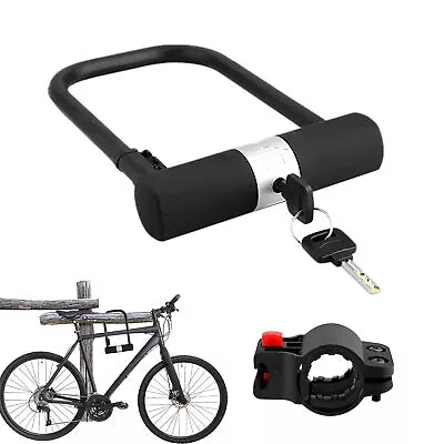 Heavy Duty D-U Shape Bike Lock Bicycle Motorbike Scooter Shed Security 2 Key • $69.54