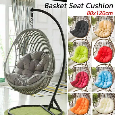 Hammock Swing Chair Cushion Thick Hanging Egg Chair Cushion Soft Patio Seat Pad • $32.03