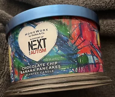 New Homeworx By Slatkin & Co Chocolate Chip Banana Pancakes Autism Candle-18 Oz • $28.49