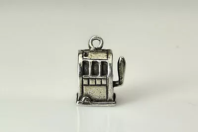 Vintage 925 Sterling Silver Slot Machine Charm 2.4 Grams (PEN7964) • $25