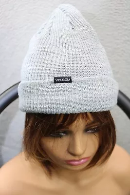 Volcom Gray Beanie Hat-One Size-Fleece Lined • $9.99