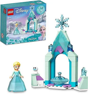 LEGO 43199 Disney Elsa’s Castle Courtyard Diamond Dress Set Buildable Princess • £20.22