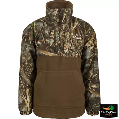 Drake Waterfowl Young Guns Youth Mst Eqwader Plus 1/4 Zip Camo Coat Pullover • $79.99