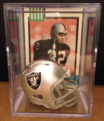 Oakland Raiders NFL Helmet Shadowbox W/ Marcus Allen Card • $14.99