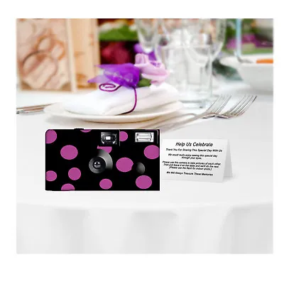 5 Polka Dots Single Use Disposable Cameras Fun Cameras KODAK Film (F50202) • $83.45