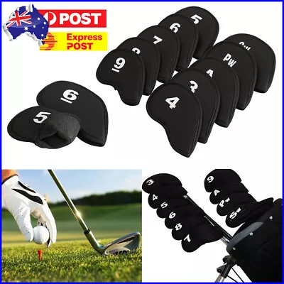 $11.99 • Buy 10 PCS Golf Head Cover Iron Club Putter Head Neoprene Covers Protector Set AU