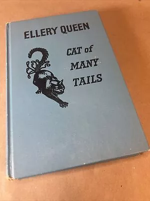 1949 FIRST EDITION Ellery Queen CAT OF MANY TAILS Mystery Detective • $9.95