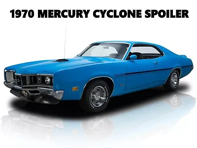 1970 Mercury Cyclone Spoiler NEW Metal Sign: Original Look In Blue & Black • $19.99