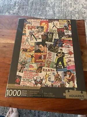 Elvis Presley Movie Poster Collage 1000 Piece Jigsaw Puzzle FACTORY SEALED • $17.05