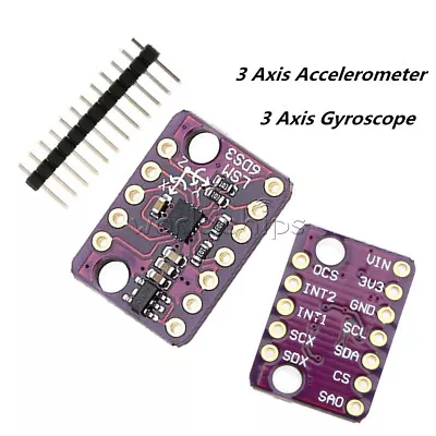 IIC/SPI LSM6DS3 3 Axis Gyroscope Accelerometer 6 Axis Sensor Transfer Module • $3.50