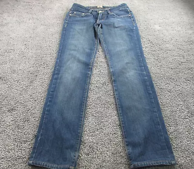 7 For All Mankind Jeans 29 L30 Straight Leg Stretch Womens Mid Rise USA Made • $29.99