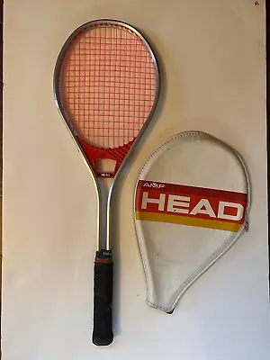 Vintage 1980’s AMF Head Professional Tennis Racket Redhead Aluminum 4 1/2  Cover • $35