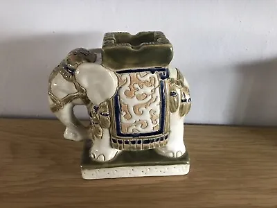£4.99 • Buy Vintage Indian Elephant Ceramic Ash Tray/Incense