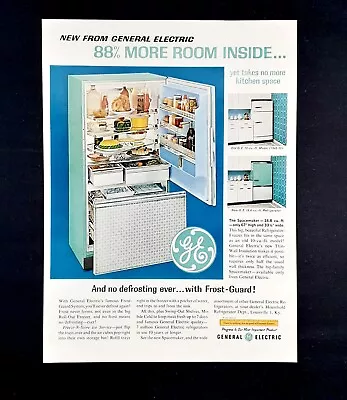 Refrigerator Ad Vintage G.E. 1962 General Electric Original Advertisement • $14.93