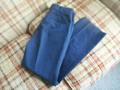 $12.50 • Buy Elbeco Mens 32R (Actual 30x31.5)  Tactical Twill  Navy 65/35 Poly/Cotton Pants